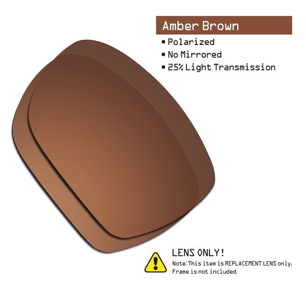 SmartVLT Polarized Replacement Lenses for Oakley Dispatch 1 Sunglasses - Multiple Options: Amber Brown