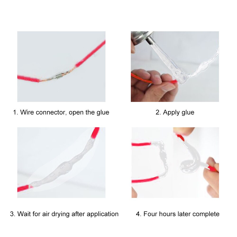 125ml Waterproof UV Protection Liquid Insulation Electrical Tape Tube Paste Fast Sealing Rubber Fixed Dry Insulating Glue