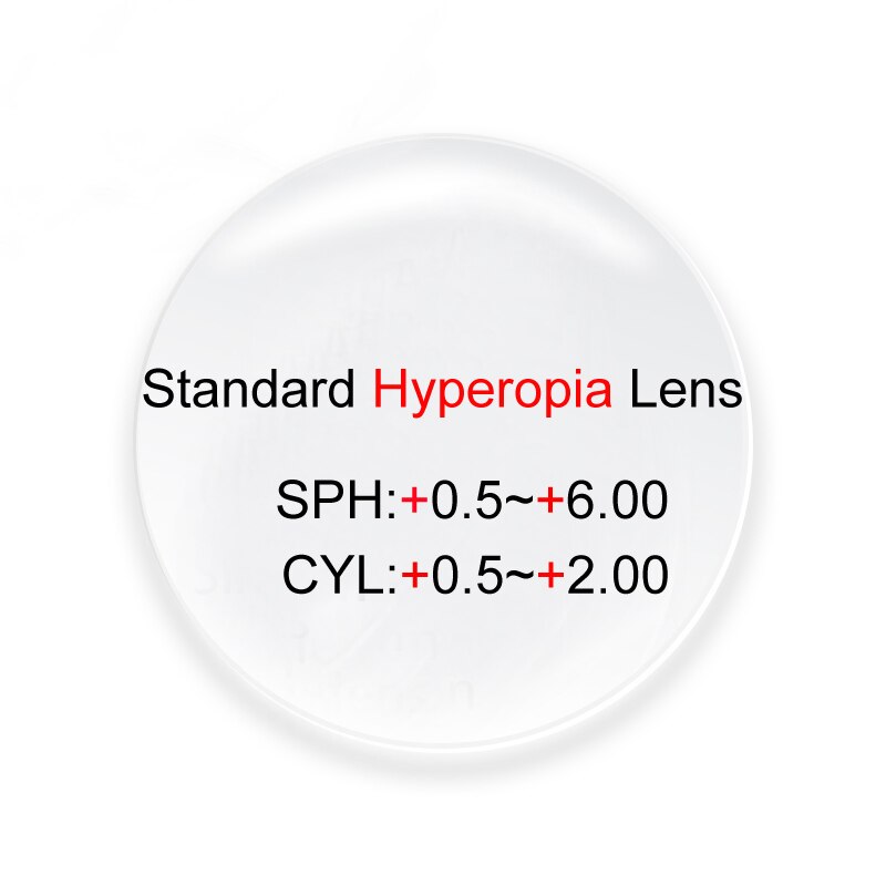 1.56 1.61 1.67 1.74 Index Prescription Lenses Optical Glasses Lens Eyes Clear Myopia Diopter Thin HMC Lentes CR-39: Hyperopia Lens / 1.67