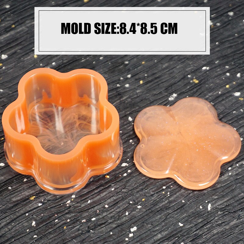 DIY Crystal Bow Storage Box Silicone Mold Epoxy Tabletop For Silicone Mold Crystal Epoxy Mould Epoxy Resin For Jewelry Making: Flower A