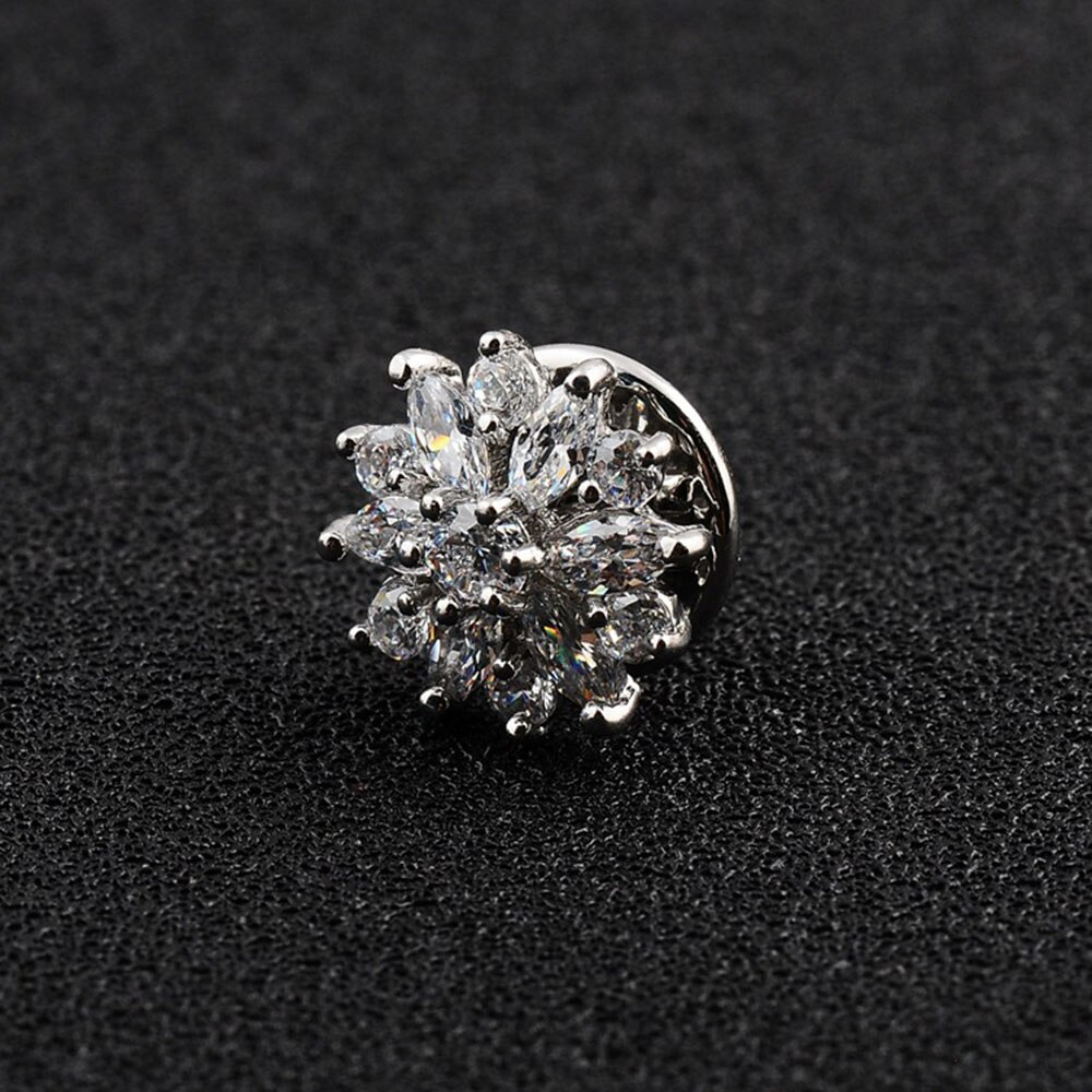 1.4cm feminino mini broches flor zircon lapela pino decoração de roupas menina broche acessórios para mulher