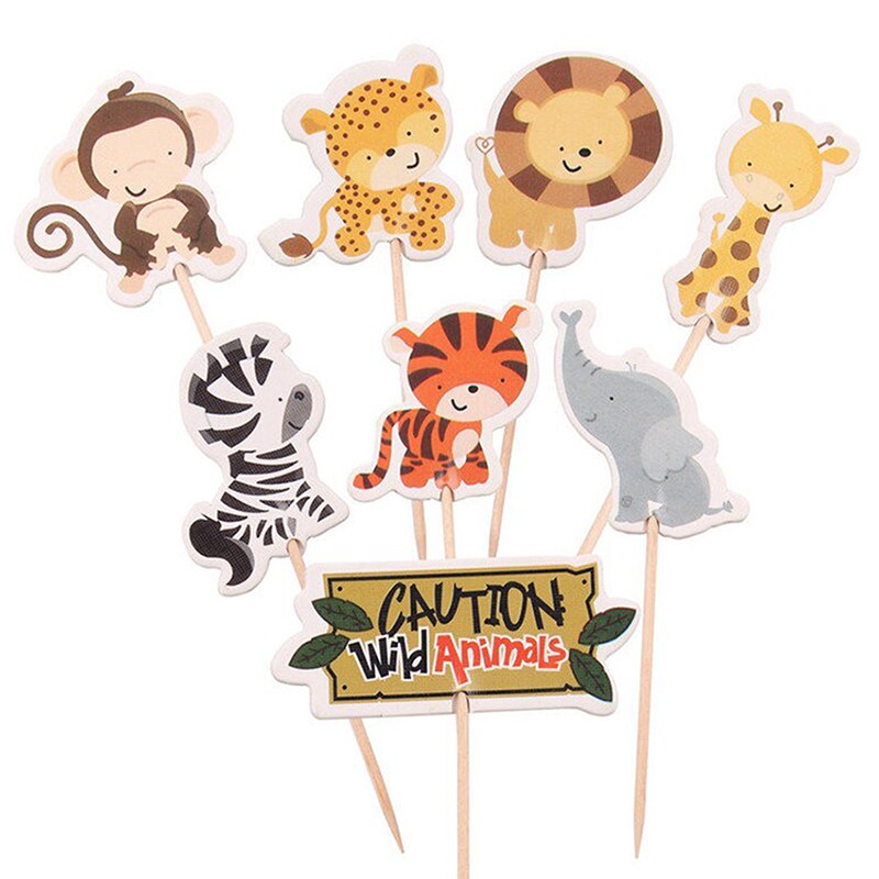 (Zwierzęta) 24 nowe wykałaczki, wykałaczki, karty owocowe wykałaczki wykałaczki U6Y0