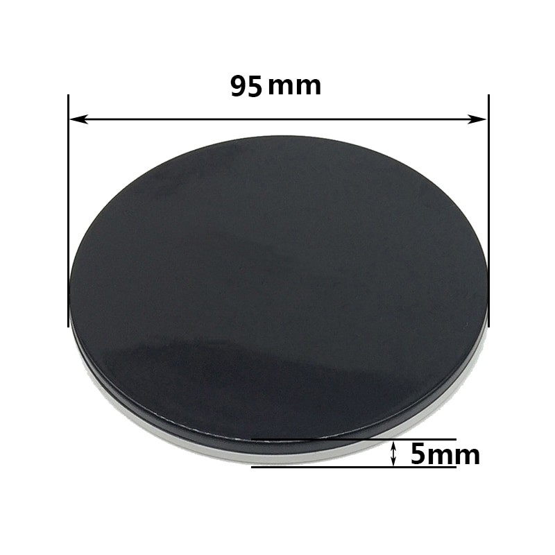 Diameter 95 mm rund plast arbejdsbord plade sort white board mikroskop tilbehør til stereo mikroskop