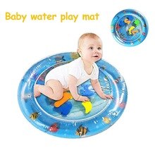 Baby dikke opblaasbare pvc buikligging water speelmat voor op de buik