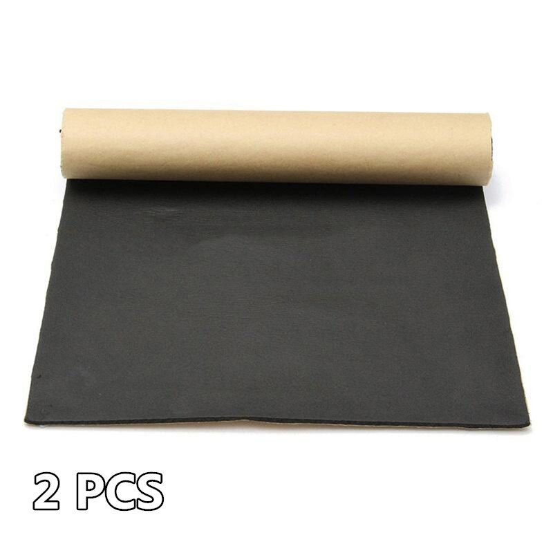 Car Soundproof Foam Adhesive Cotton Insulation Car Sound Proofing Deadening Heat Insulation Closed Foam Board 30 x 50cm: Black