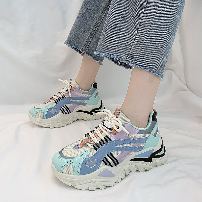 Quheng – baskets de beauté bleu blanc cassé 3M, chaussures d'automne et d'hiver,