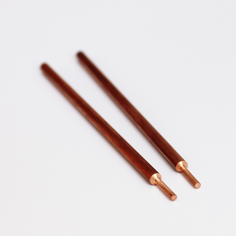 2pcs Aluminum copper oxide spot welding needle for batter pack machine,diameter 3mm length 80mm