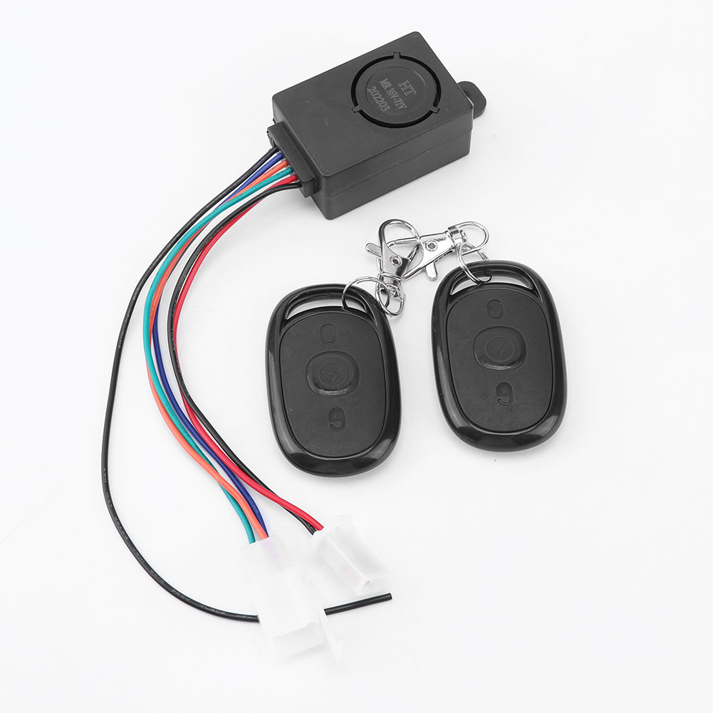 E-Bike-Alarmsystem, 36–72 V, 125 dB, Diebstahlschutz für Elektroroller, Fahrrad, Sicherheit, Anti-Verlust-Fernbedienung, Detektor, Alarm, 1–3 Set