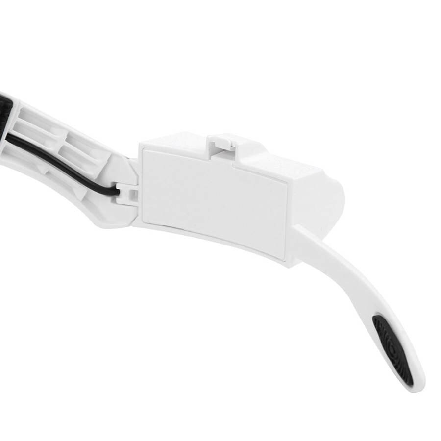Headband Magnifier with LED Light Multifunctional LED Mount with 21 Magnifiers Combined with Replaceable Lenses for Reading
