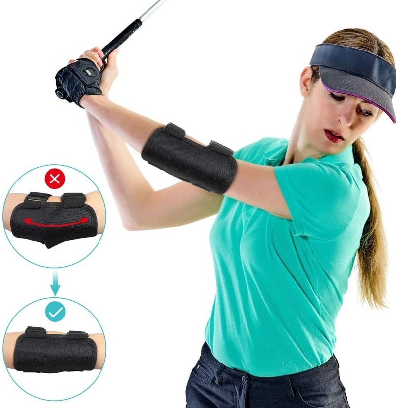 Golf Swing Training Aid Elbow Straight Arm Golf Training Aid Posture Correction Brace of Golf Swing for Beginners Training