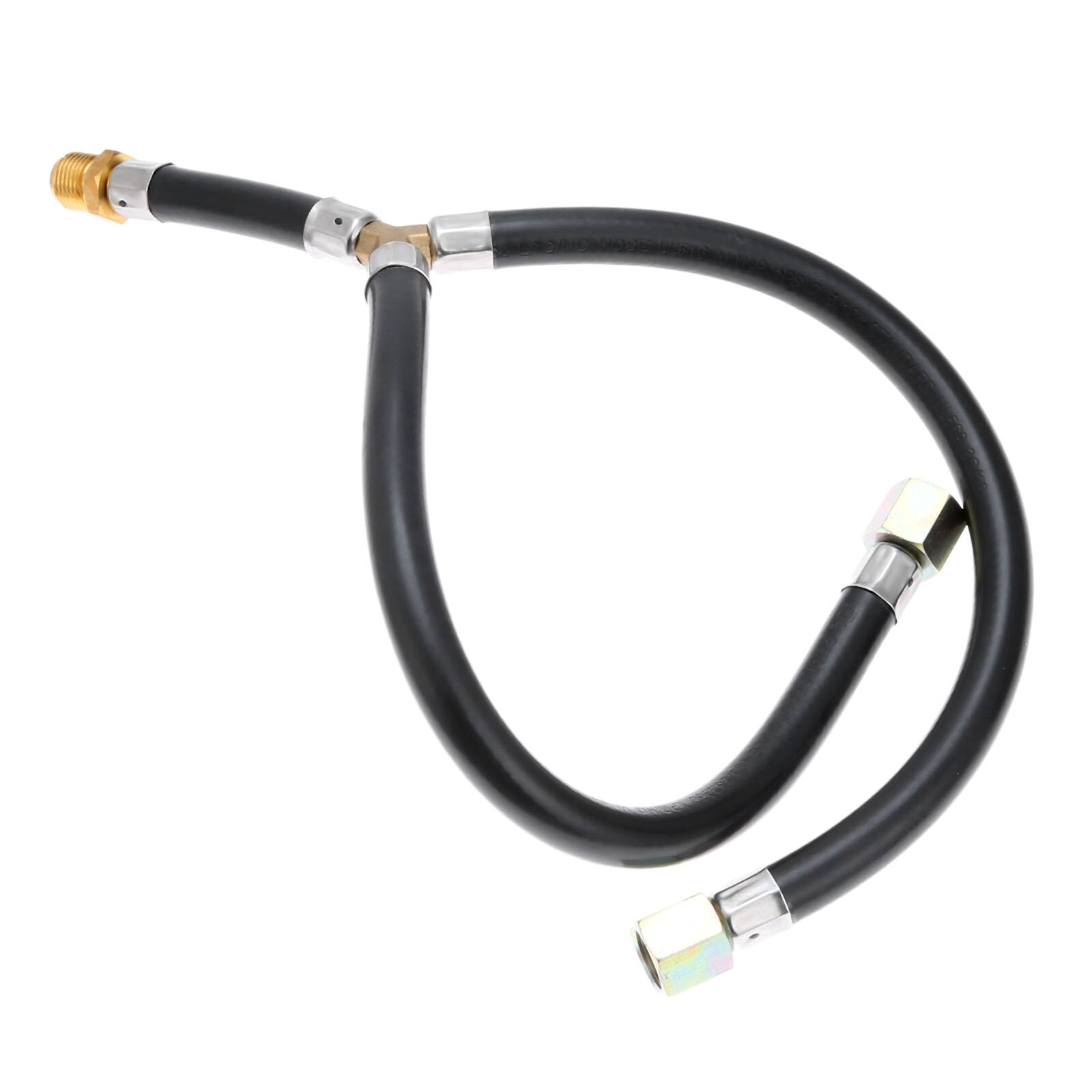 Tubo de conexión divisor de propano Y, accesorio para parrilla de barbacoa de Gas acampanado de 3/8 pulgadas, con entrada Y divisor para estufa de barbacoa al aire libre