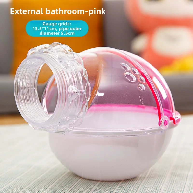 Hamsterbur tunnelrör gör-det-själv modulära anslutningsrör husdjur livsmiljö landskap motion löpning tillbehör тунель для хомяка: Orange