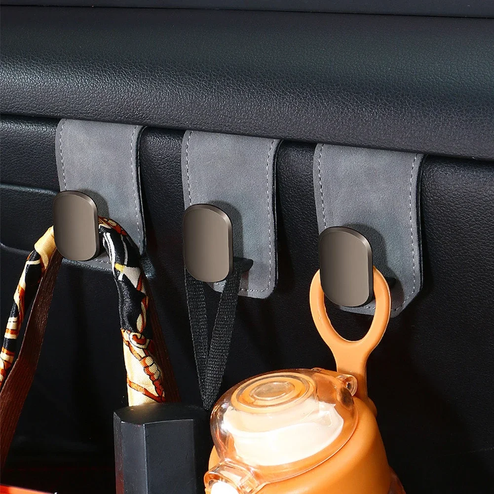 Crochets universels pour boîte à gants de voiture, porte-monnaie pour passager, porte-chapeau, rangement intérieur, crochet d'accessoires en daim automobile