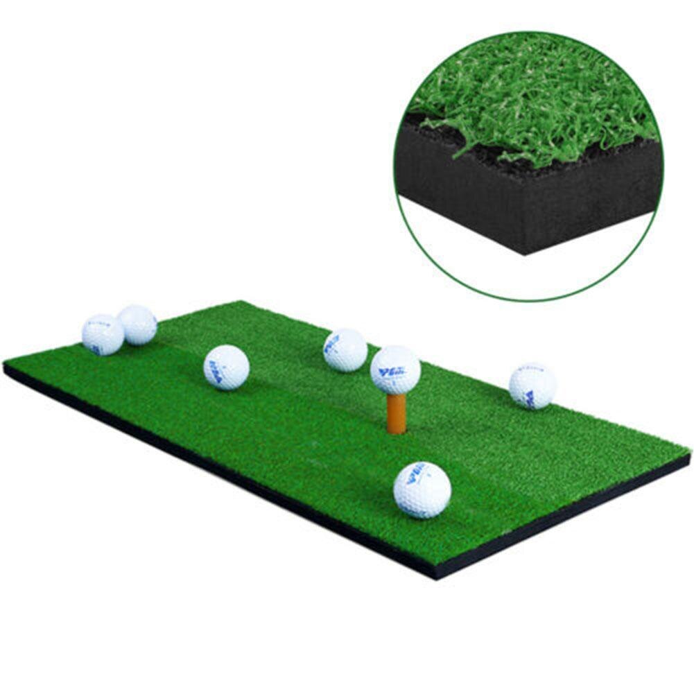 1Pcs Golf Practice Mat Backyard Residential Training Mat Holder Grass Exercise Pad Golf Pad Golf Hitting Artificial Rubber J2P0