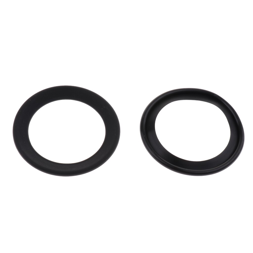 2 Stuks Zwarte Saxofoon Noise Ring Demper Ring Sax Dampener: Tenor Sax