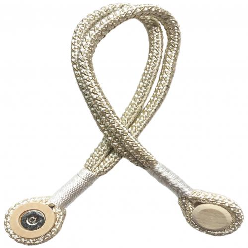 Trwała podwójna lina magnetyczna drewniana klamra klamra magnetyczna oprawa z kurtyną klamra lina taśma robić marszczenia zasłna pasek ozdoba domu: Beige