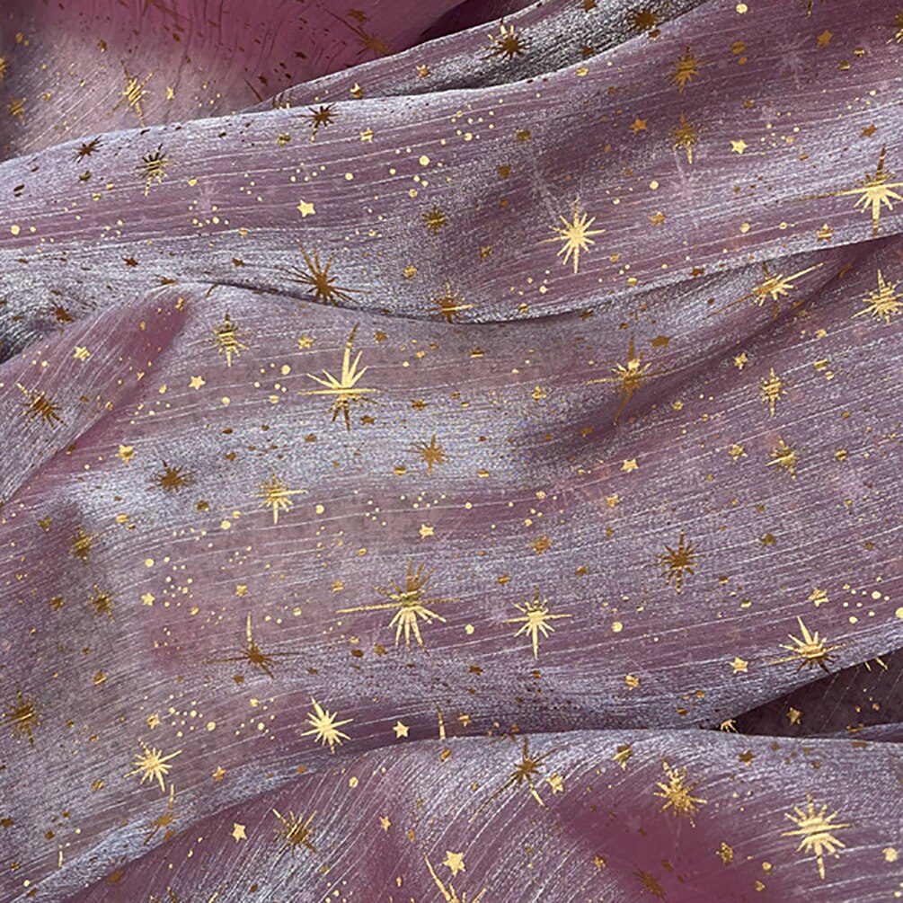 Glitter skinnende crepe organza stof bronzing tyl mesh stof til kvinde bluse festkjole i metermål: 13