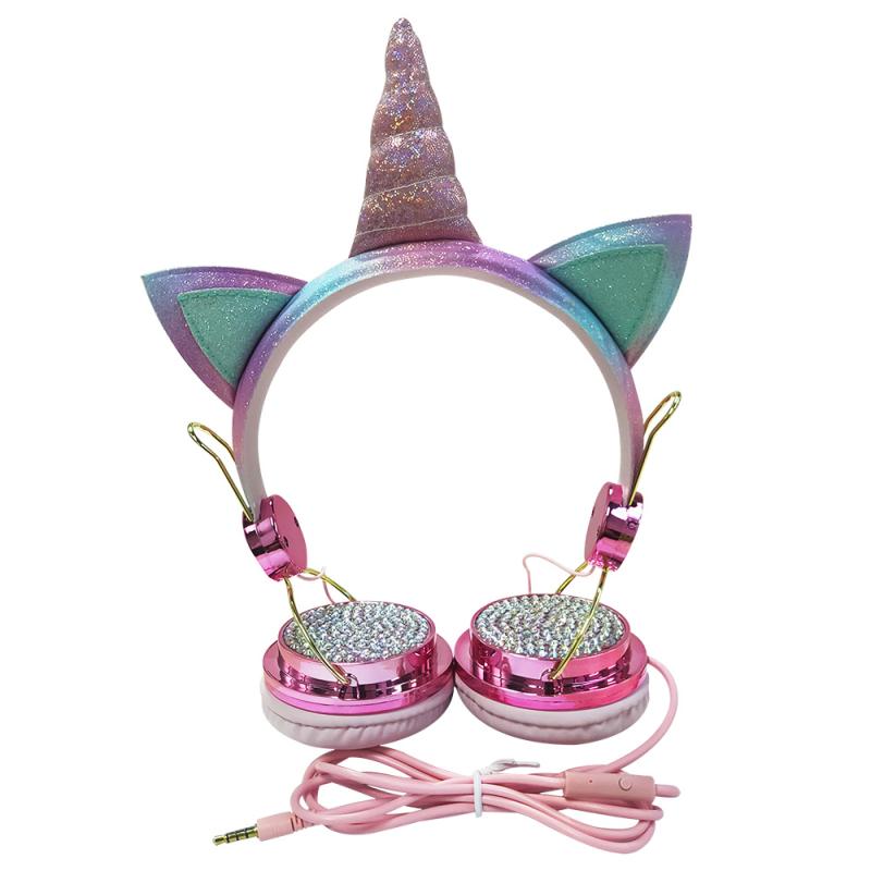 Casque pour enfants avec micro stéréo musique filaire écouteurs mignon fille enfants Gamer casque pour Smartphone PC MP3 tablette: 1