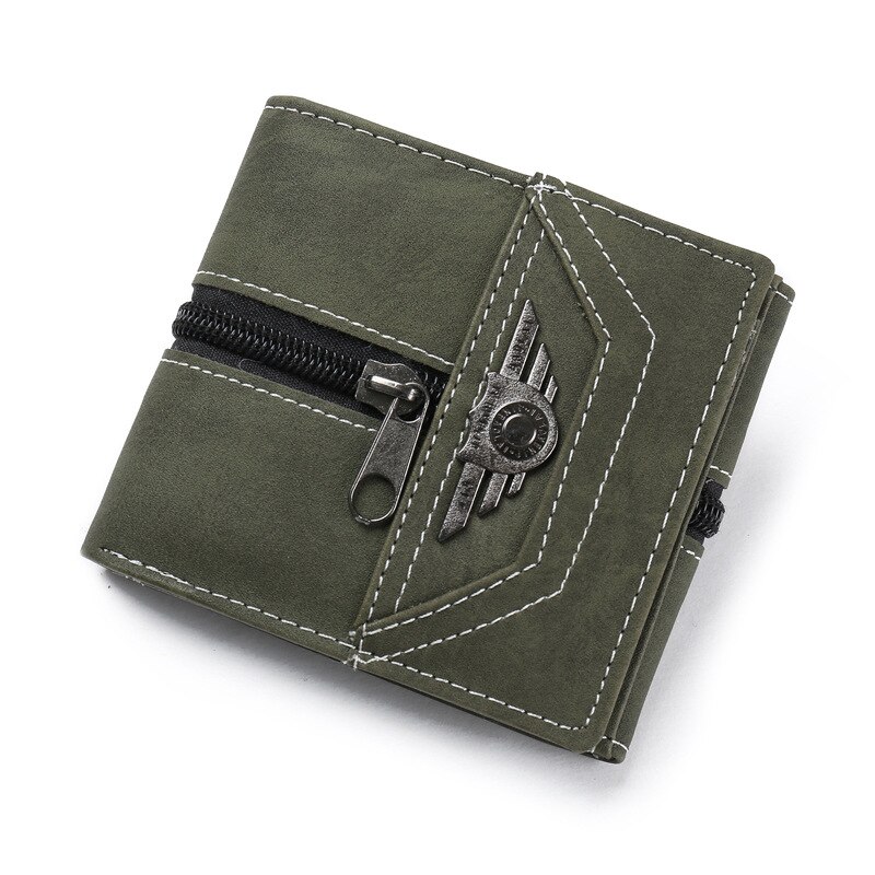 UOSC Vintage hommes en cuir de luxe portefeuille court mince mâle sacs à main pince à billets carte de crédit Dollar prix Portomonee Carteria