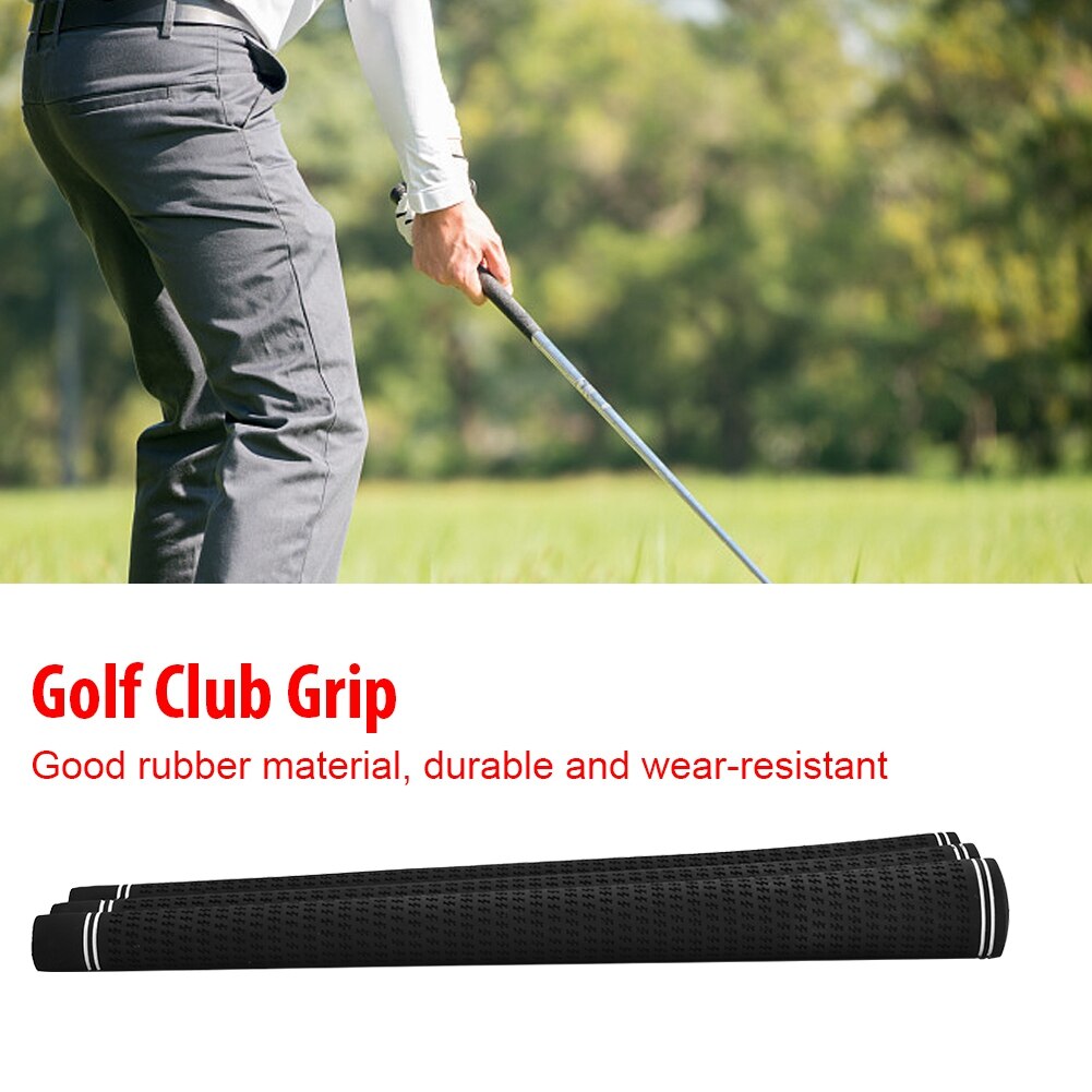 Black 13Pcs Durable Soft Rubber Golf Club Grip Handle Cover Accessories for Replacement