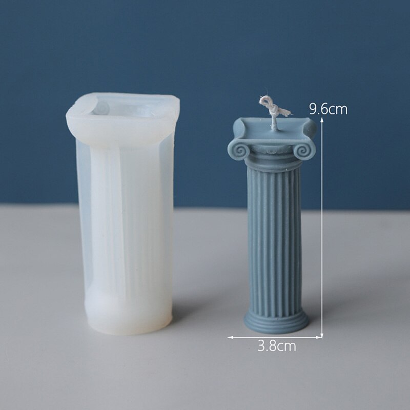 Colonne romaine Silicone moule à la main bricolage faisant artisanat bougie modélisation fournitures: 1