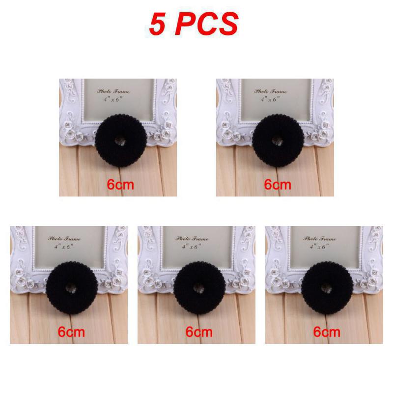 Bolsa para hacer moños para el cabello para mujer, accesorios para el cabello, horquilla, trenzas de estilismo, color negro, marrón y marfil, 1/3/5 piezas M: Verde claro