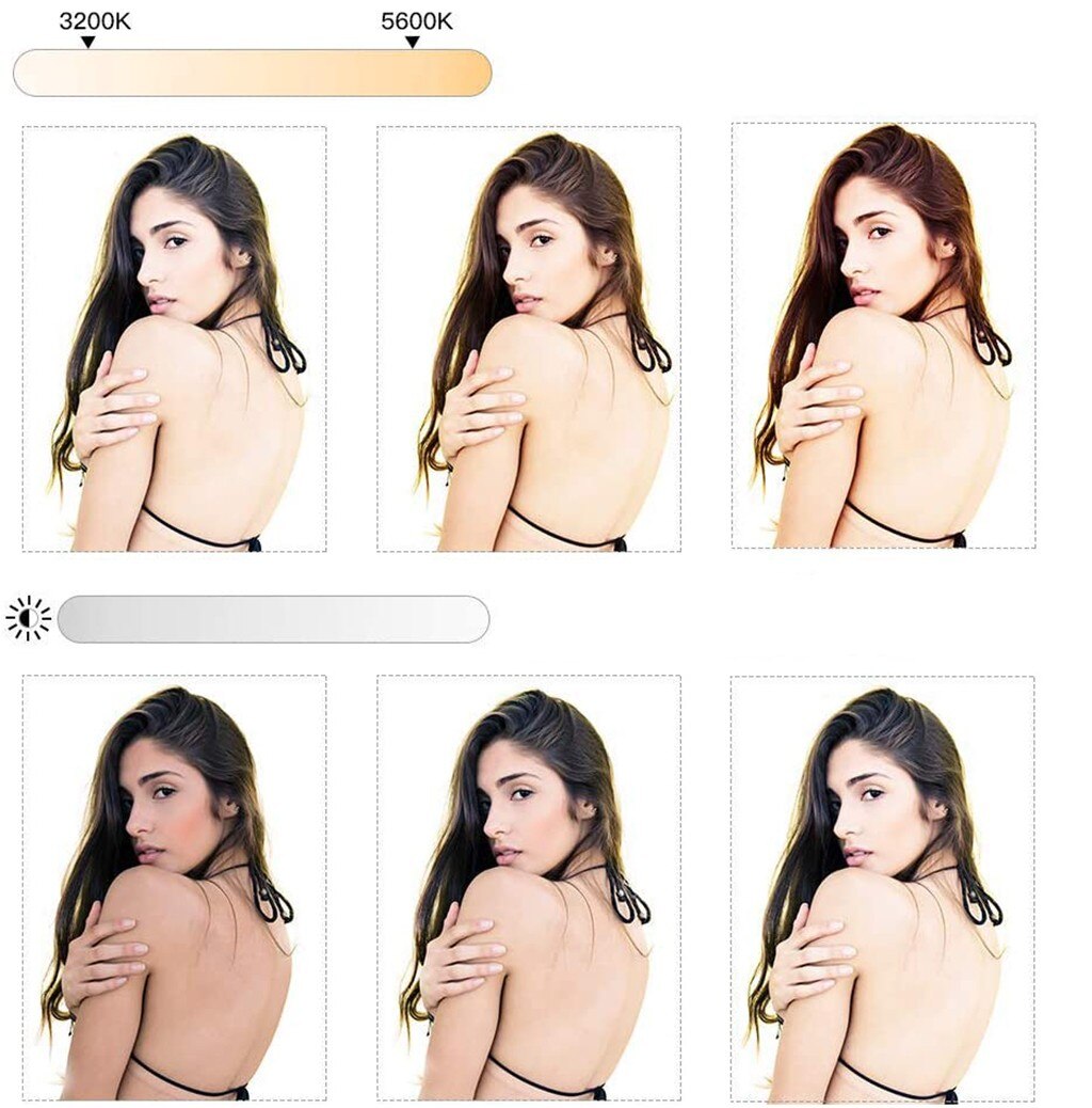 LED Ring USB Light 8in 3 Color Modes Bluetooth Remote Control 10 Level Dimming Live fill light with tripod g3