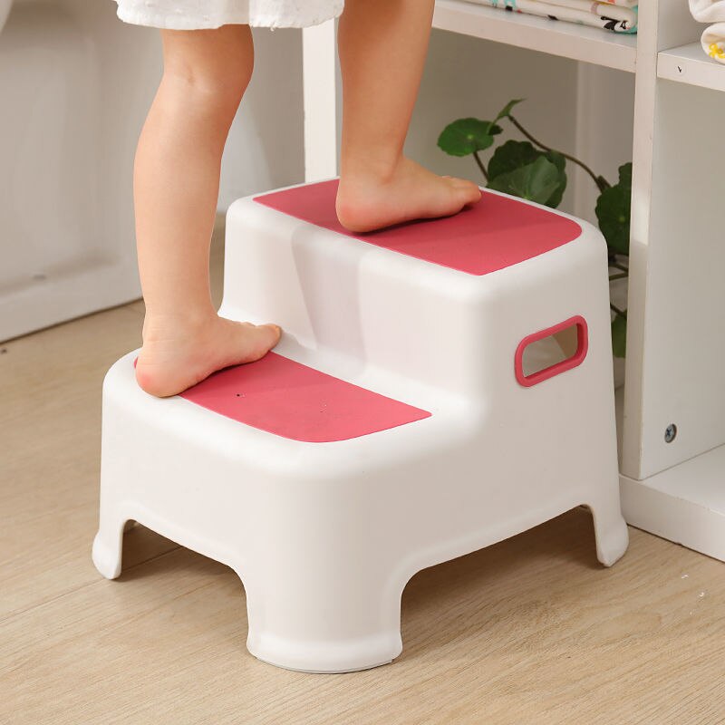 Multi-Function 2 Step Stool Toddler Kids Stool Toilet Potty Training Anti-slip Bathroom Stool Footstool Chair Bathroom Furniture
