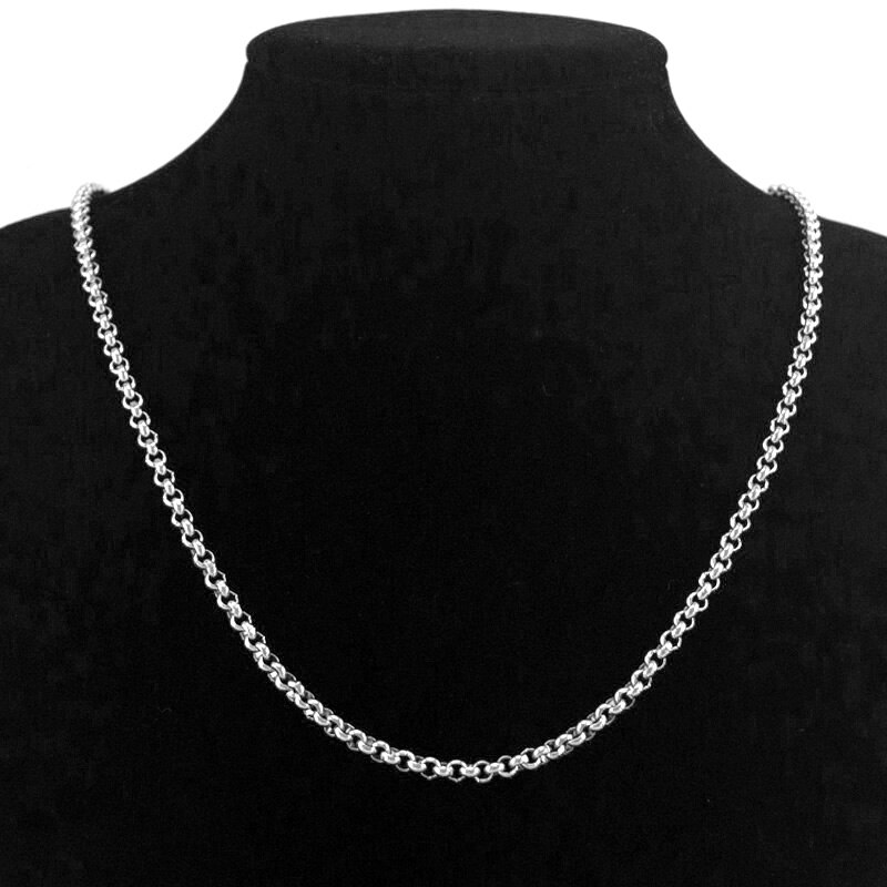 Simsimi 2 farbe edelstahl Rolo Kette Frauen Halskette Kette gold/stahl Farbe Schmuck Erkenntnisse