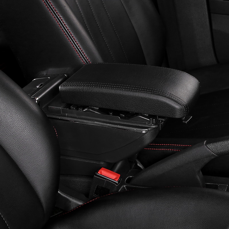 Boîte accoudoir Double couche rotative pour Renault Sandero Dacia, accessoires de rangement de contenu central support de verre