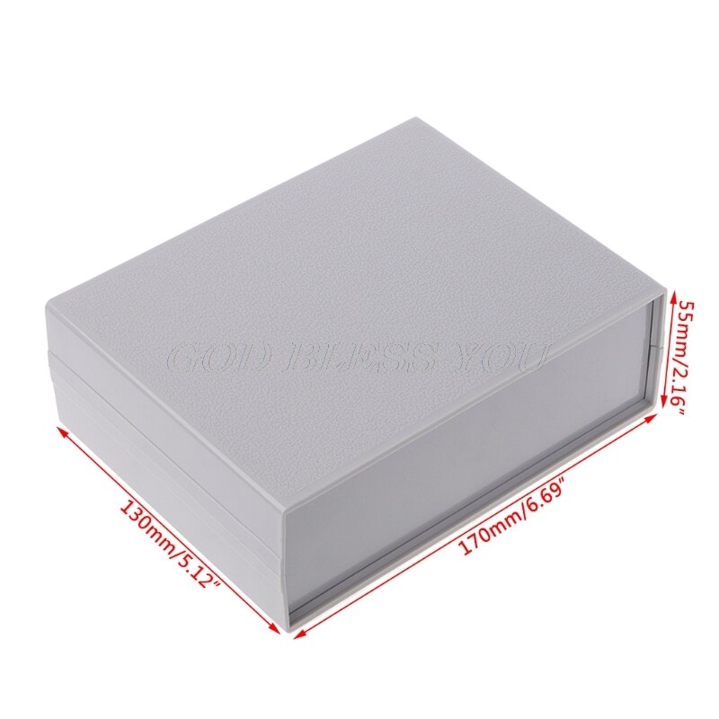Plastic Electronic Project Box Enclosure Instrument Shell Case DIY 130x170x55MM