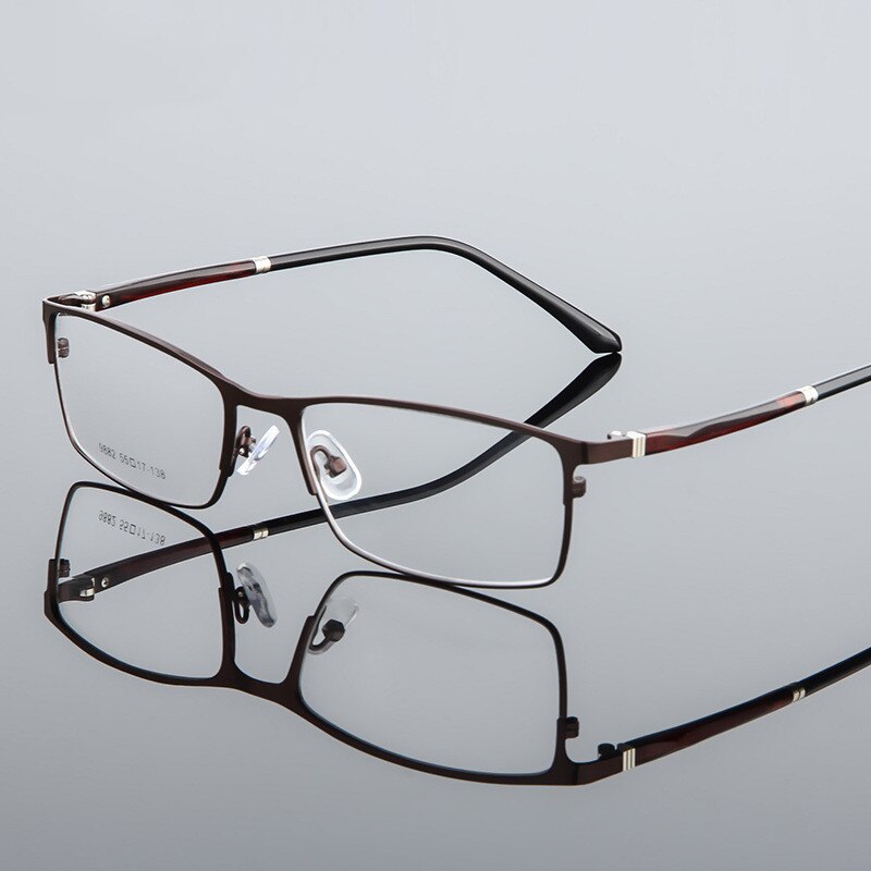 Mannen Brillen Frame Pure Titanium Optische Bril Recept Bril Volledige Rand Brillen Metalen Frame Bril Frame