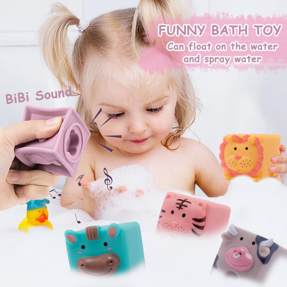 6 stuks /12 stuks/set baby grijp speelgoed siliconen bouw 3d touch handballen baby massage rubber bijtring knijp speelgoed baby speelgoed