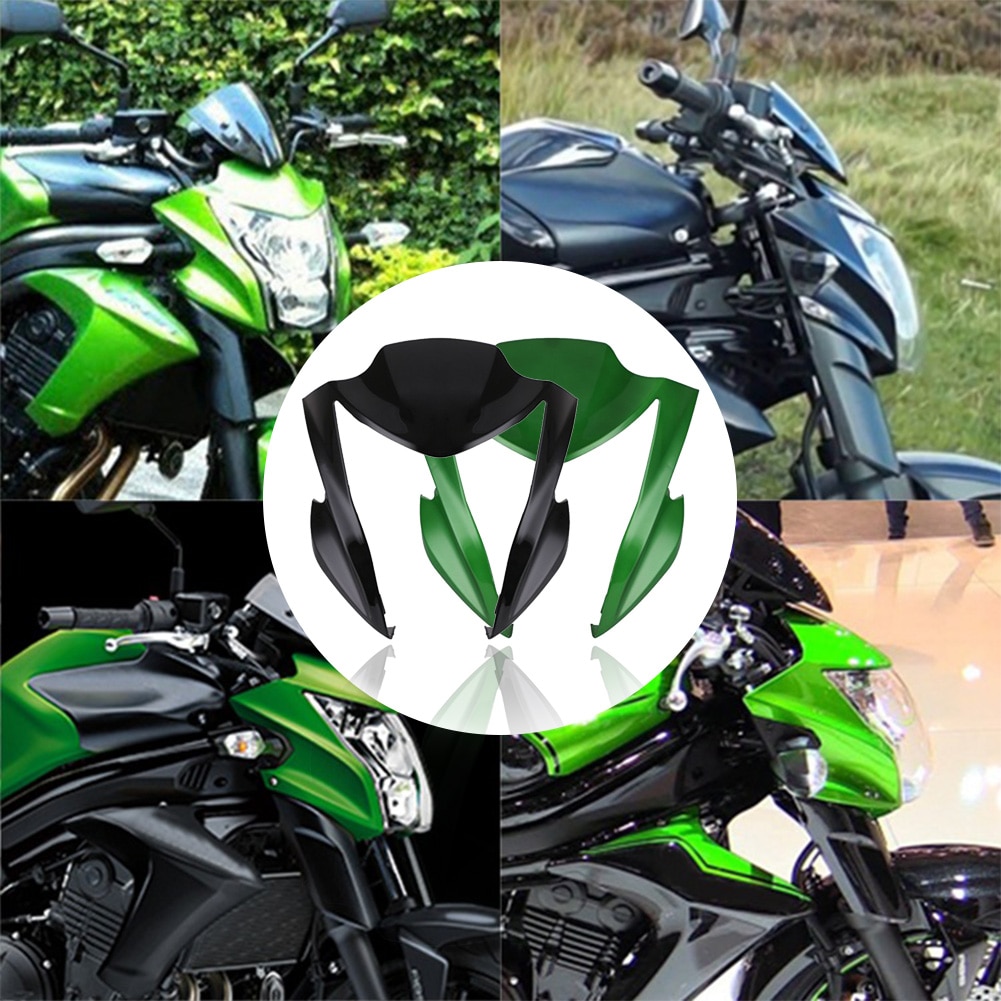 Phare de moto pour Kawasaki ER6N | Support de support de panneau, pièces de remplacement de carpette, support de séjour supérieur de moto