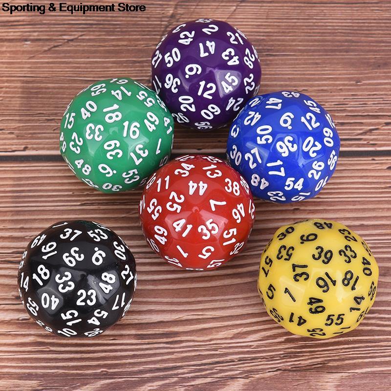 1Pcs 60 Face Dice For Game Polyhedral D60 Multi Sided Acrylic Dice For TRPG Game Lovers