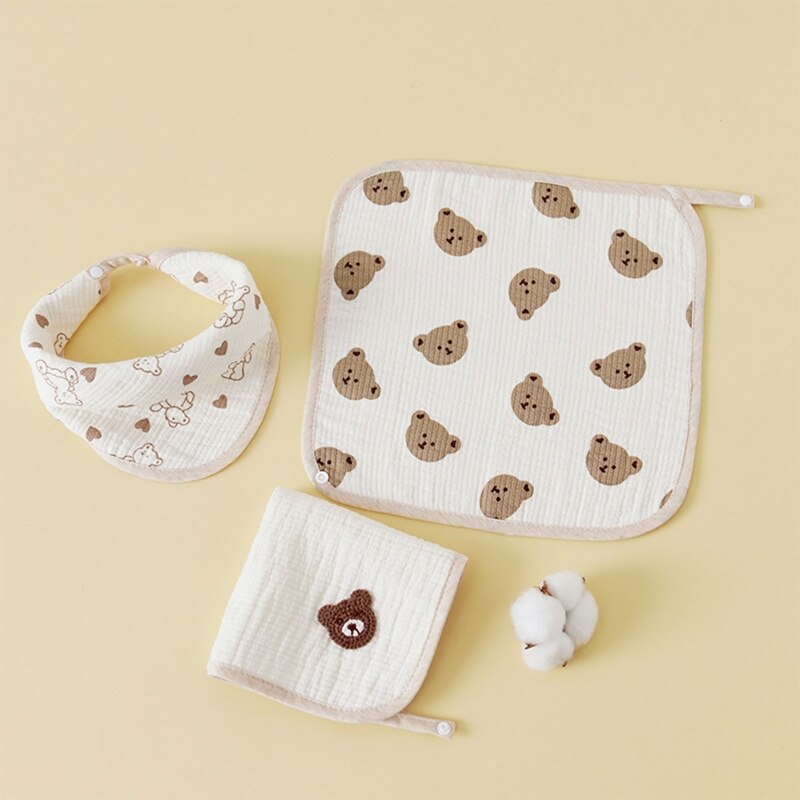 Baby Zachte Katoen Vierkante Handdoek Baby Wassen Hand Gezicht Veeg Washandje Washandje Zakdoek Mousseline Doek Voeden Bib Burp Doek