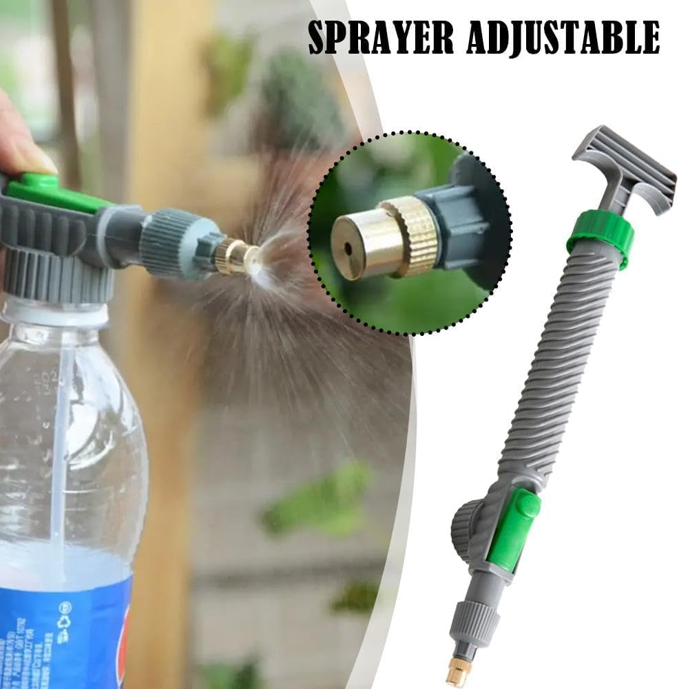 1 set verstelbare drankflessproeier Watering Flower Sprinkler Sprinkler Drukverstuiver Mondstuk Tuingereedschap ﻿