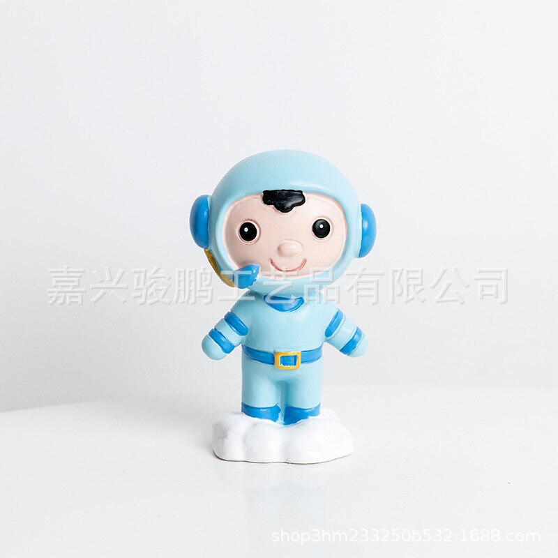 Astronauta Topper de la torta de universo espacio serie Planet de la torta del espacio ultraterrestre para de cumpleaños postre accesorios decoración festiva: 25