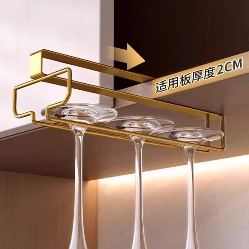 Home aan de muur gemonteerd wijnglasrek, kast wijnglashouder, hoge voet glashouder, wijnrekdecoratie, ideaal voor keuken