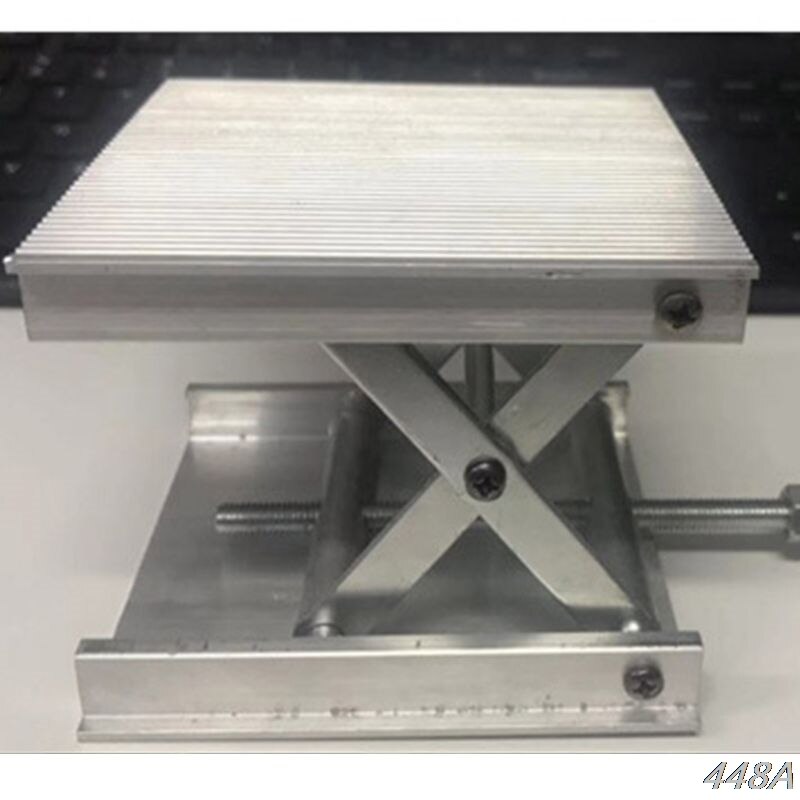 Rostfritt stål justerbart lyftbord lab lyftställ rack plattform
