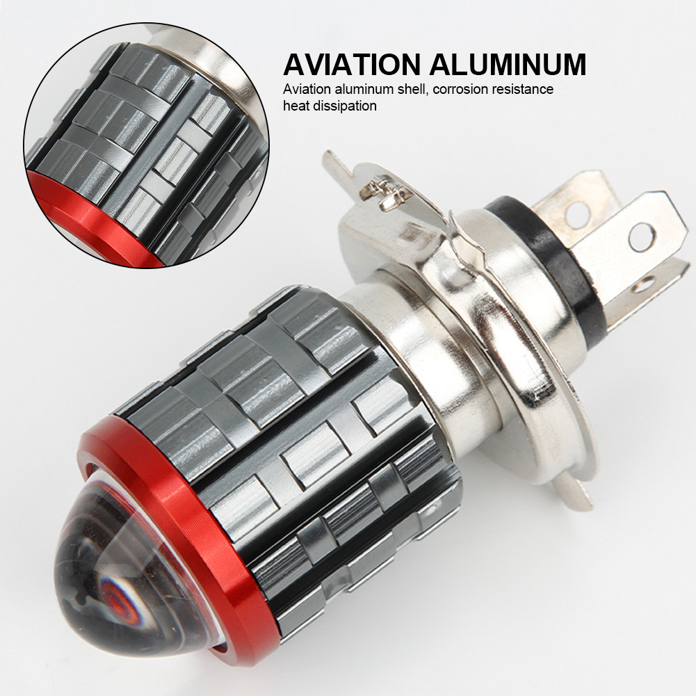 H6 BA20D Motorfiets LED Koplamp 3570 Chips Hoge Dimlicht Scooter Motor H4 HS1 Koplamp Geel Wit Mistlampen