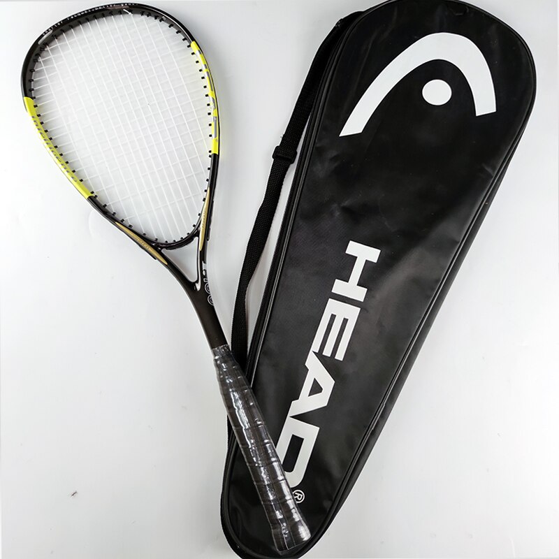 Hoofd Carbon Squash Racket Met String Squash Tas Padel Raqueta Training Accessoires Muur Bal Mannen Vrouwen Raquetas De Met Zak