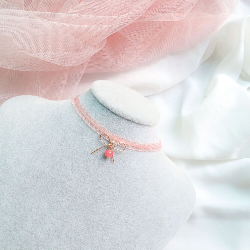 Pingente de coração de pêssego rosa, joia japonesa coreia 2020 para meninas colares curtos de clavícula joias estilosas joias fofas