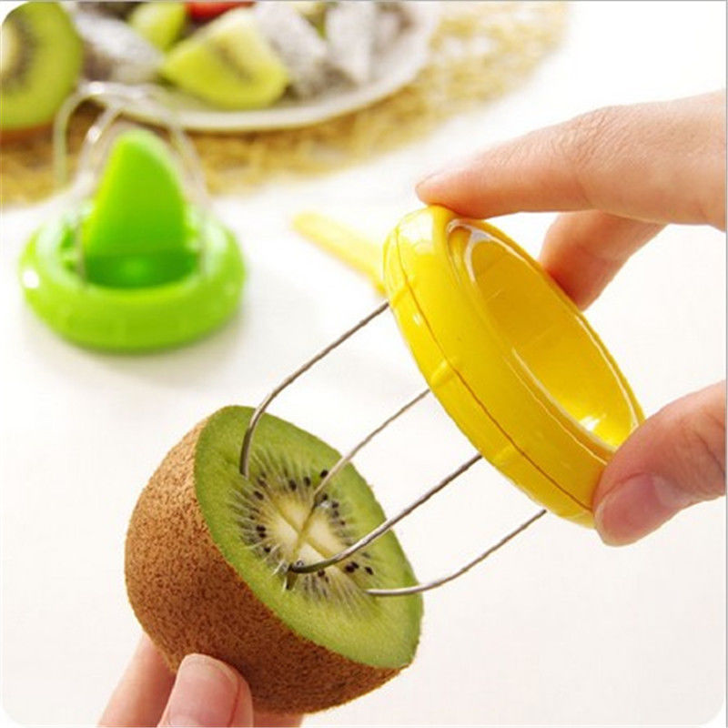 Cute Mini Fruit Kiwi Cutter Peeler Slicer Kitchen Bar Supplies Gadgets Tools For Pitaya Vegetable Fruit Tools Shredders Slicers