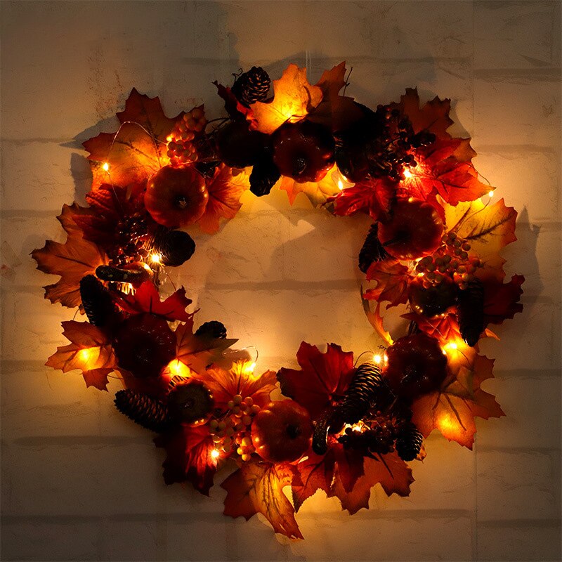 Krans Van Herfst Bladeren Geïsoleerd Op Witte Achtergrond Felgekleurde Gevallen Gm1169285541 323171563