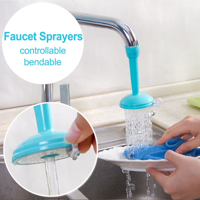 Water Saving Kitchen Faucet Sprayers Adjustable Tap Filter Nozzle Swivel Spout Faucet Kitchen Bathroom Accessories