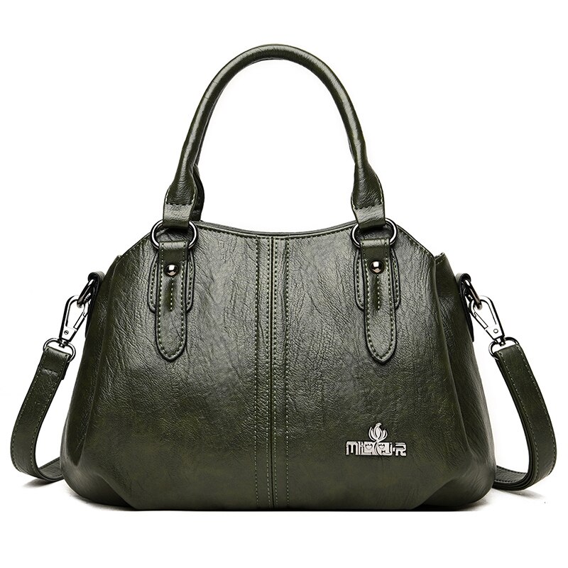 Olsitti Casual Schoudertassen Voor Vrouwen Pu Lederen Crossbody Tassen Luxe Handtassen Dames Casual Tote: Green
