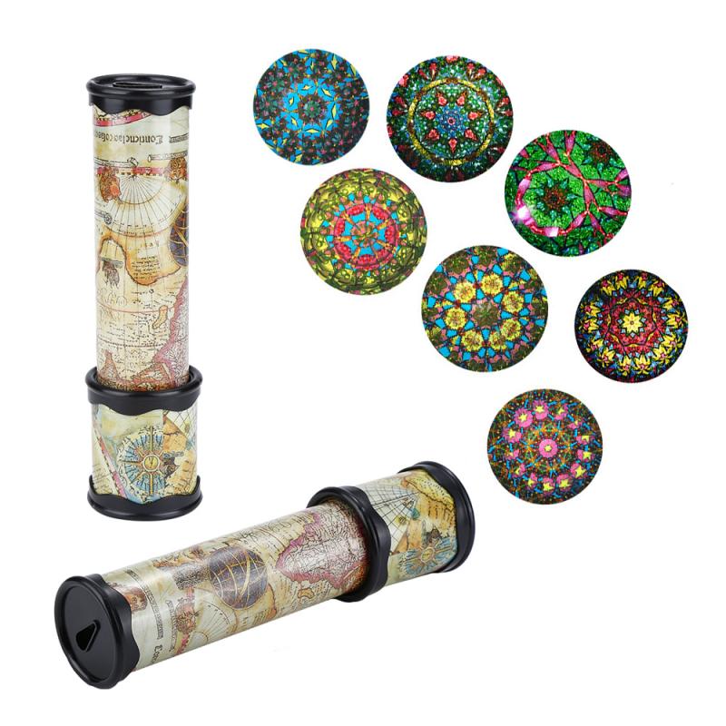 1 Pc Schaalbare Roterende Plastic Kaleidoscopes Uitgebreide Rotatie Verstelbare Fancy Gekleurde Wereld Kind Zintuigen Ontwikkeling Speelgoed