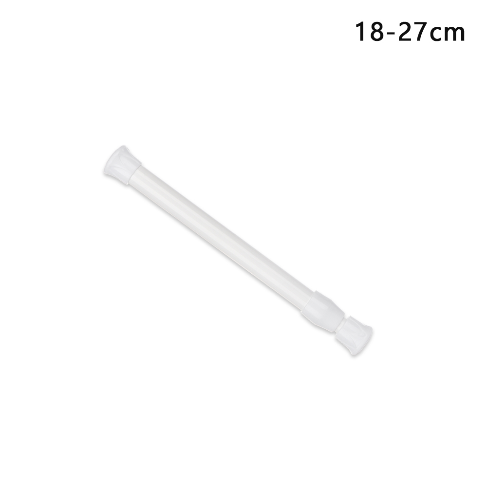 Adjustable Curtain Telescopic Pole Extendable Sticks Multi Purpose Hanging Rods Loaded Hanger Bathroom Product: length 18-27cm