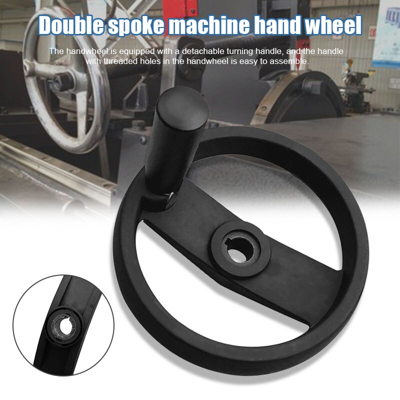 Dobbelt-eger værktøjsmaskinehjul med roterende håndtag dobbeltegerede nylonhåndhjul. værktøj knus-tilbud
